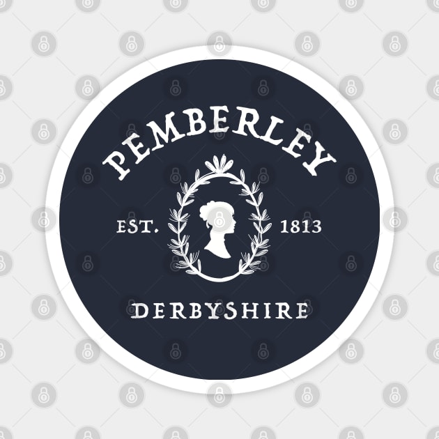 Pemberley 1813 - Pride And Prejudice - Jane Austen Magnet by codeclothes